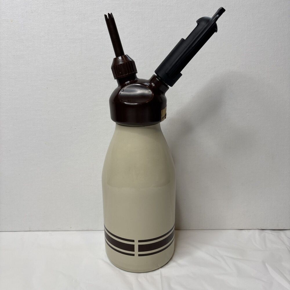 Vintage Kayser Austria Whipped Cream Dispenser Whipper Brown Beige Untested